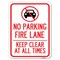 Signmission Fire Lane Keep Clear All Times W/ Graphic Alum Rust Proof Parking Sign, 18" x 24", A-1824-23984 A-1824-23984 - alternate 1